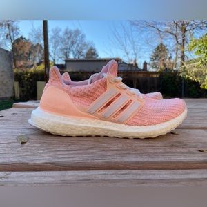 Pink Adidas Ultra boosts